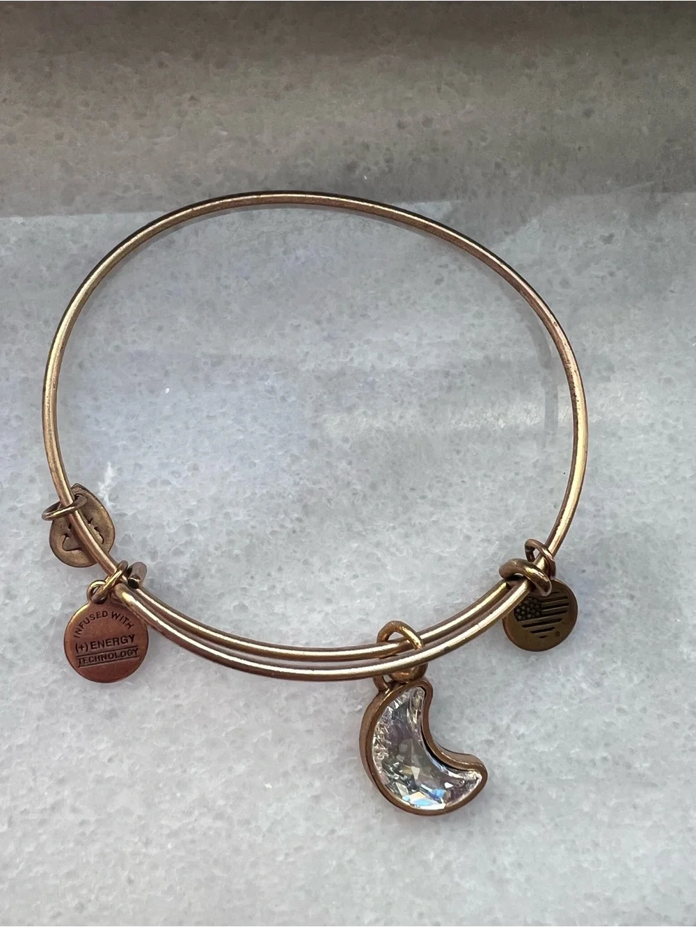 Alex and Ani Bracelet Set Gold Tone Celestial Beaded Stack